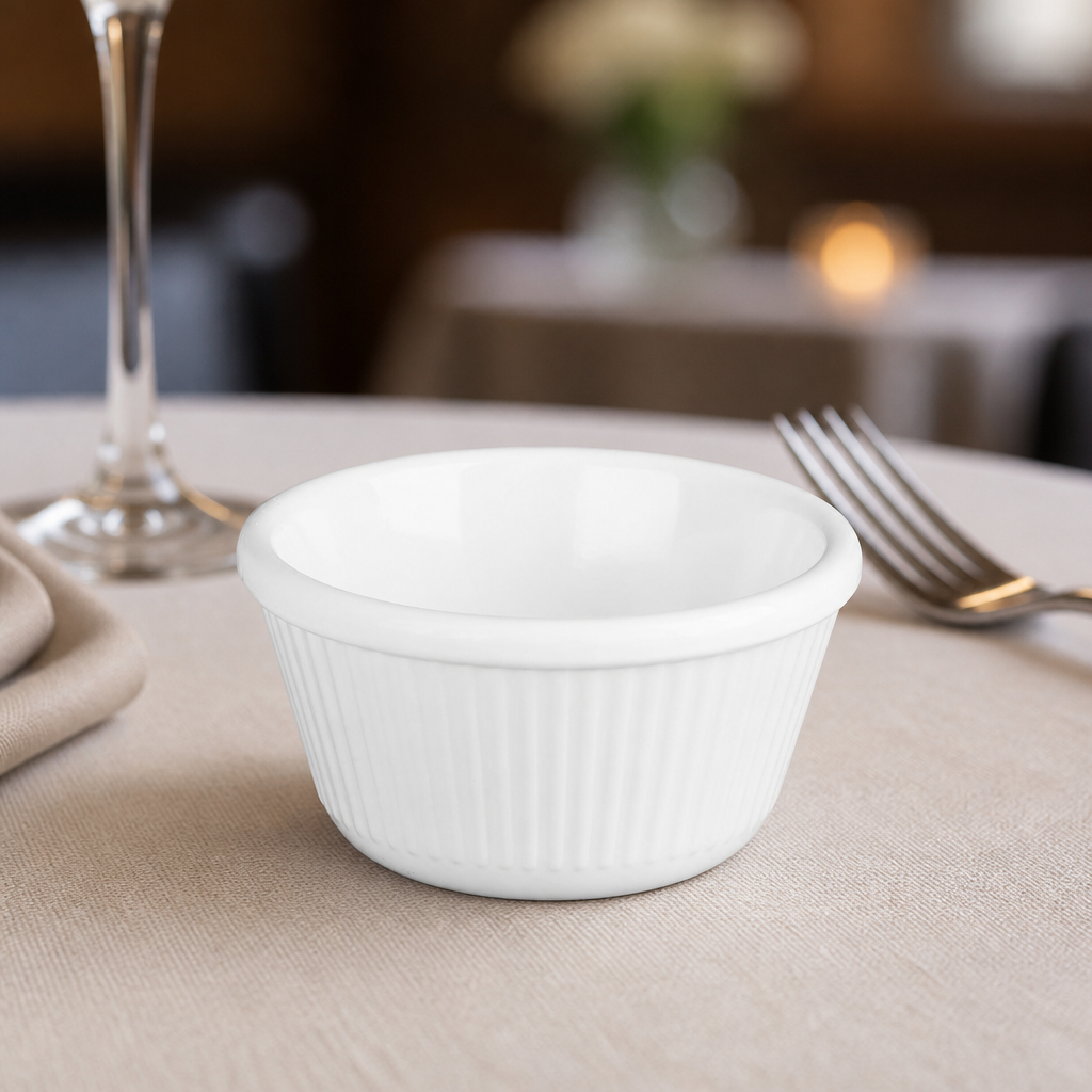 Commercial Melamine Fluted Ramekins 89mm 12 Pack