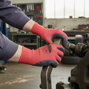 Premium Heavy Duty Dry Grip Latex Gloves with Seamless Knitted Liner for Comfort and Dexterity - Pack of 60