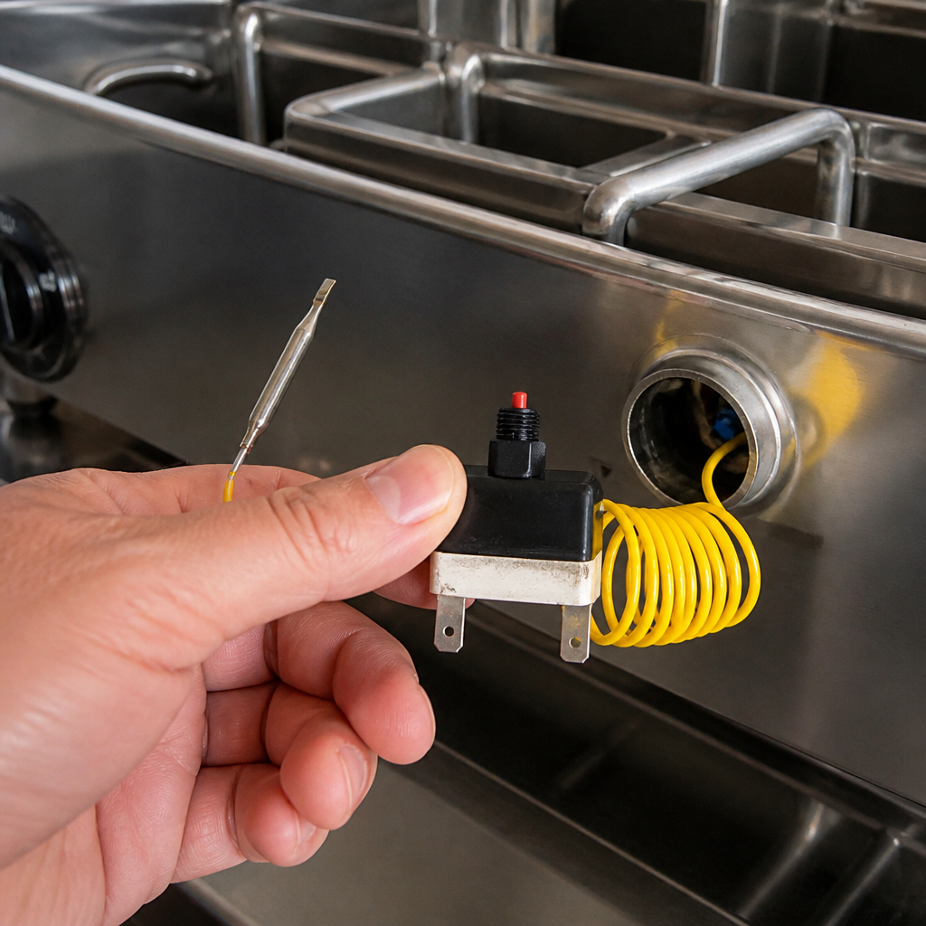 Replacement Safety Thermostat for Commercial Pasta Boiler