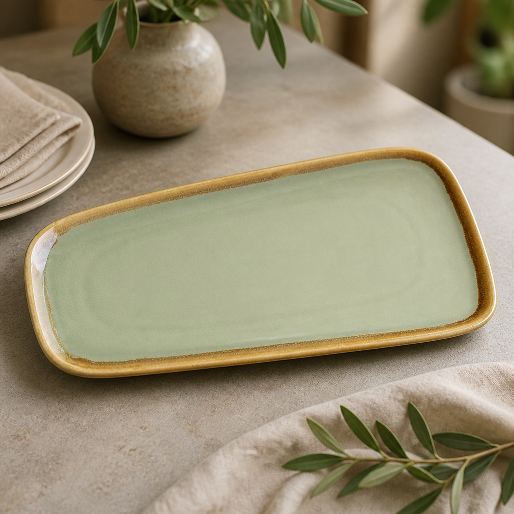 Commercial Serving Platter 295mm Natural Finish 4 Pack