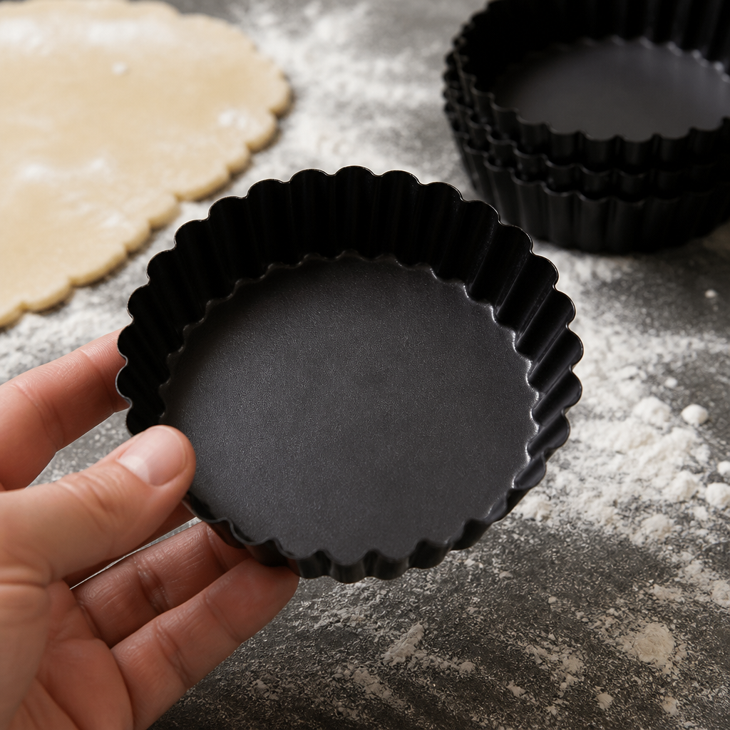 Commercial Fluted Tartlet Mould 100mm - 12 Pack