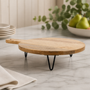 Commercial Round Display Stand Mango Wood 400x300mm