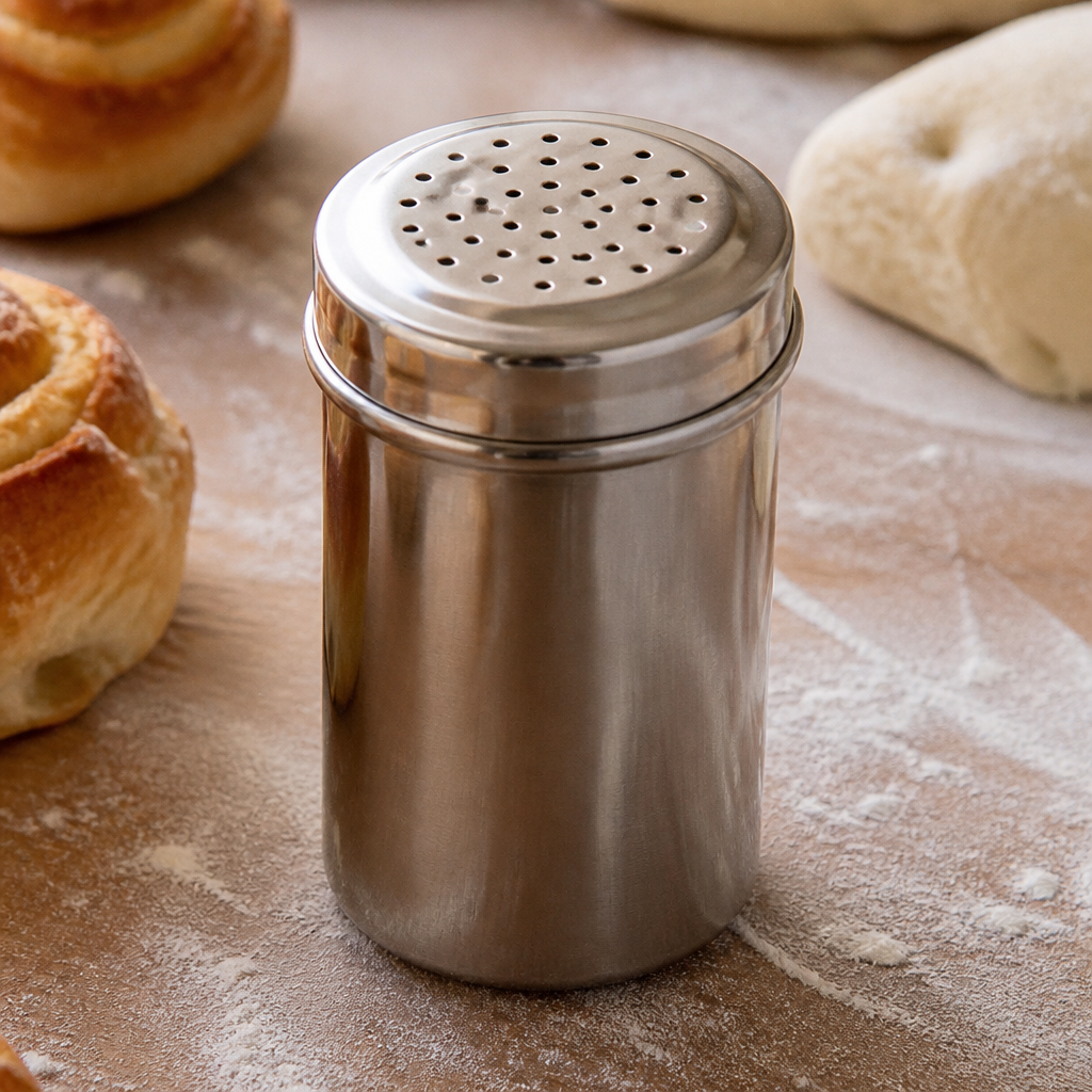 Commercial Stainless Steel Sugar Dispenser 12.8cm Sifter