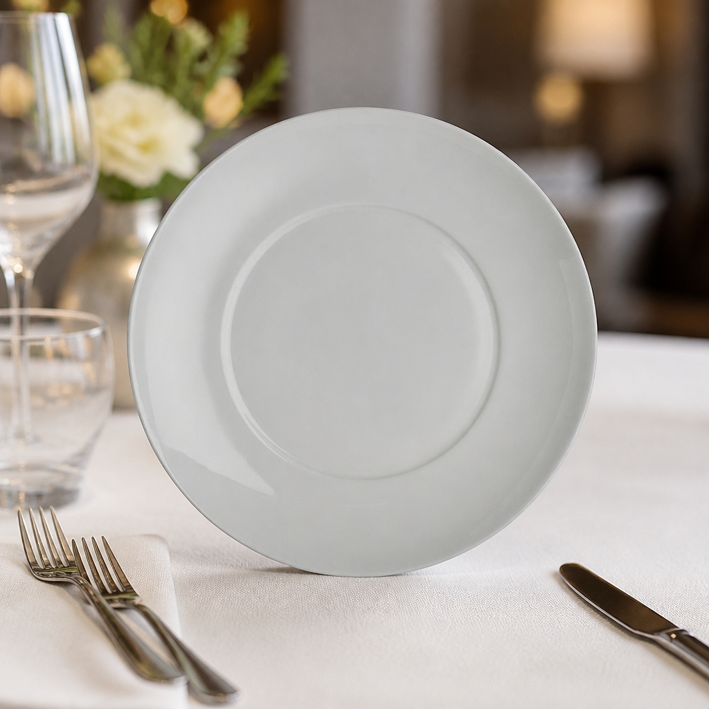 Commercial Porcelain Plates 270mm - 12 Pack for Banqueting