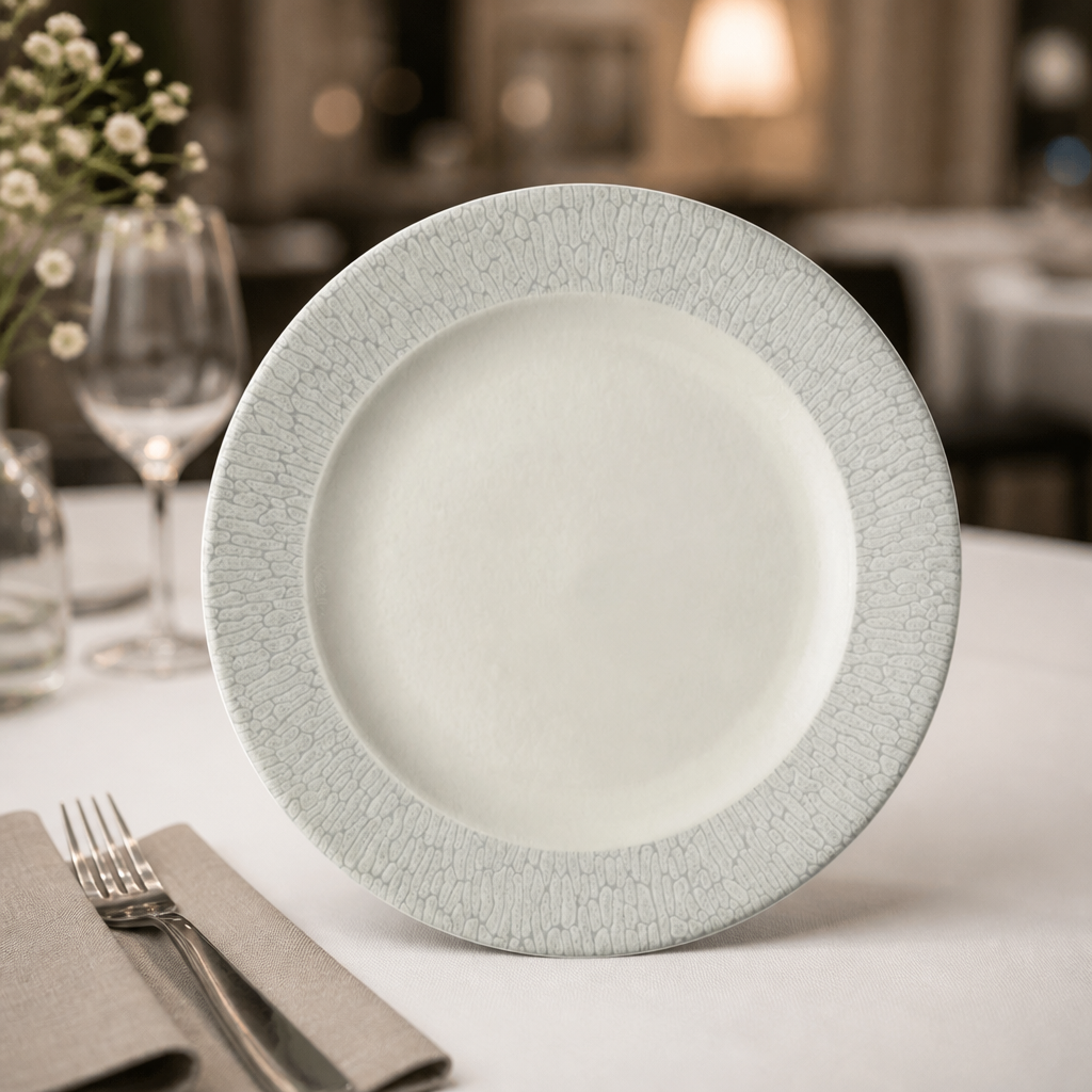 Commercial Delta Grey Profile Plates 206mm Pack of 12