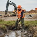 Heavy Duty Chest Waders with Steel Toecap, Oil Resistant Outsole, PVC/Nitrile Rubber - Sizes 6-12