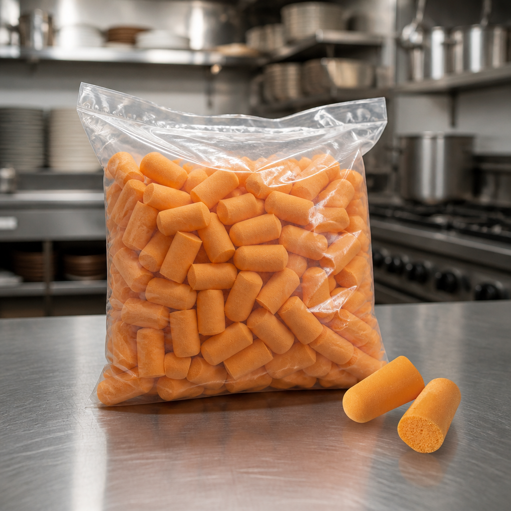 200 Pack Commercial Single-Use Earplugs with High Noise Reduction