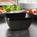 Commercial Melamine Square Bowl 125mm 400ml for Buffet Display