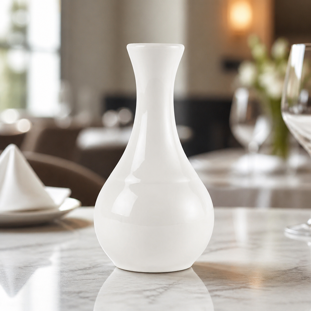 Set of 6 durable commercial table bud vases