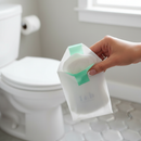 Premium Sanitary Disposal Bags - Opaque with Finger Holes for Easy Use, Pack of 100, Made from Sugarcane and Recycled Materials