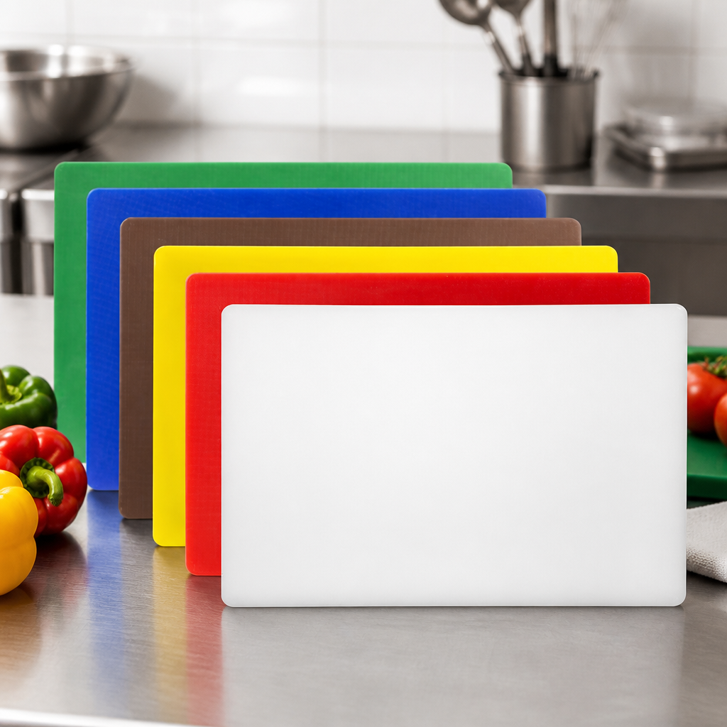 Commercial Colour Coded Chopping Board Set 455x305mm 6-Piece