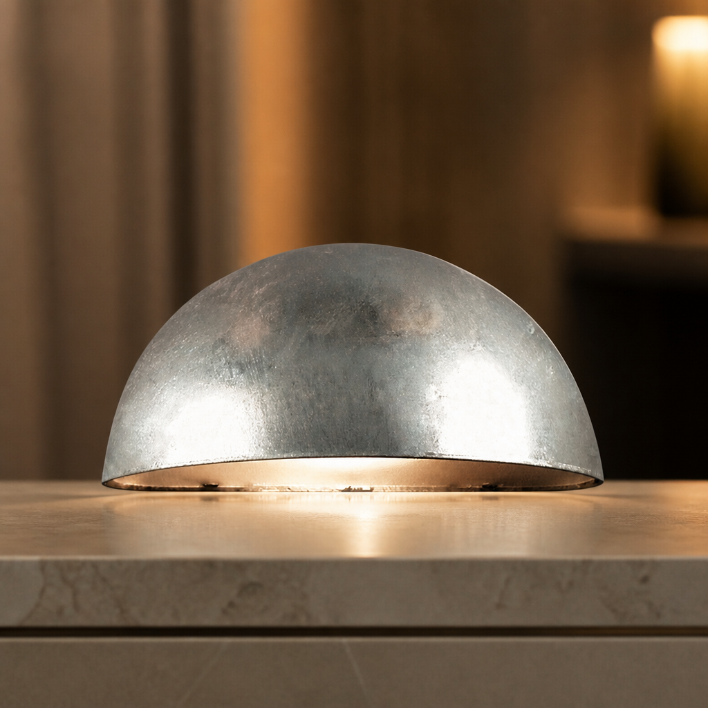 Galvanised Commercial Outdoor Wall Light 100mm x 200mm