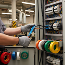 Professional PVC Electrical Insulation Tape 19mm Wide x 33m Long - Flame Retardant, British Standards Approved with Multiple Color Options