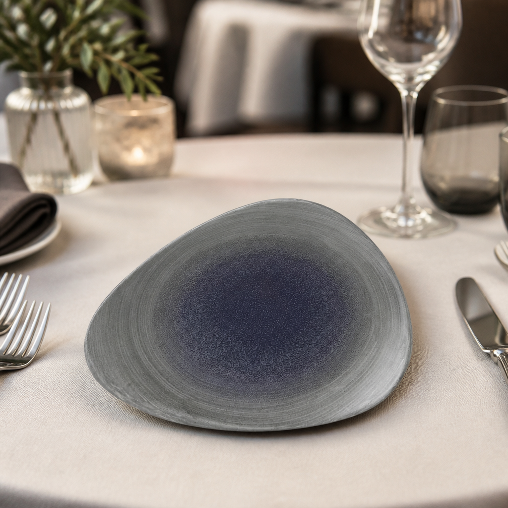 Commercial Aqueous Grey Plates 229mm 12 Pack