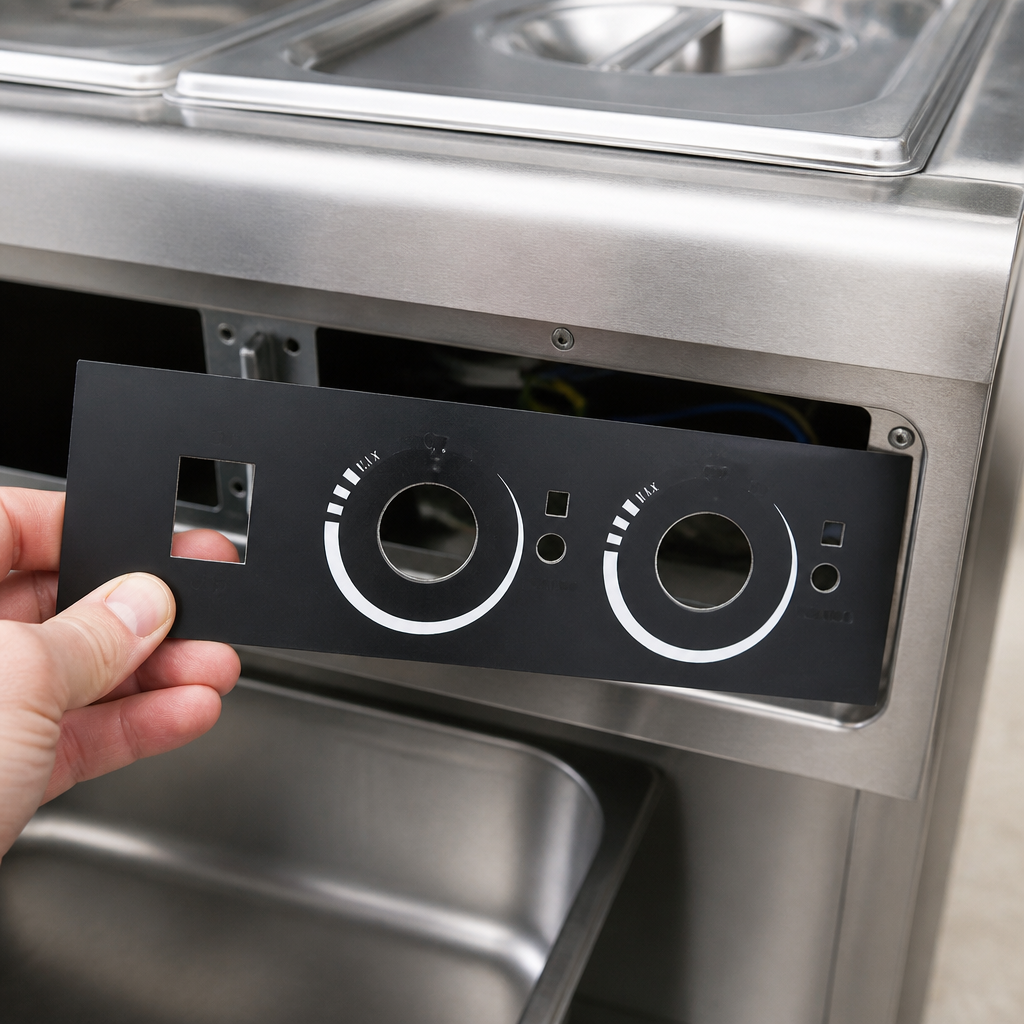Genuine replacement control panel for commercial bains marie