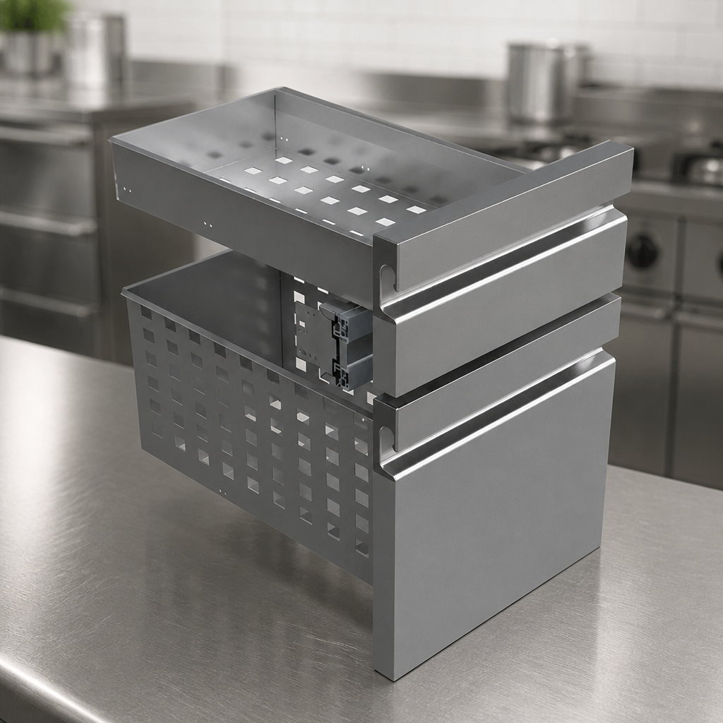 Gastronorm Drawer Kit for Counter Fridges 1/3 and 2/3 GN