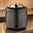 10Ltr Commercial Soup Kettle and Warmer in Graphite Grey