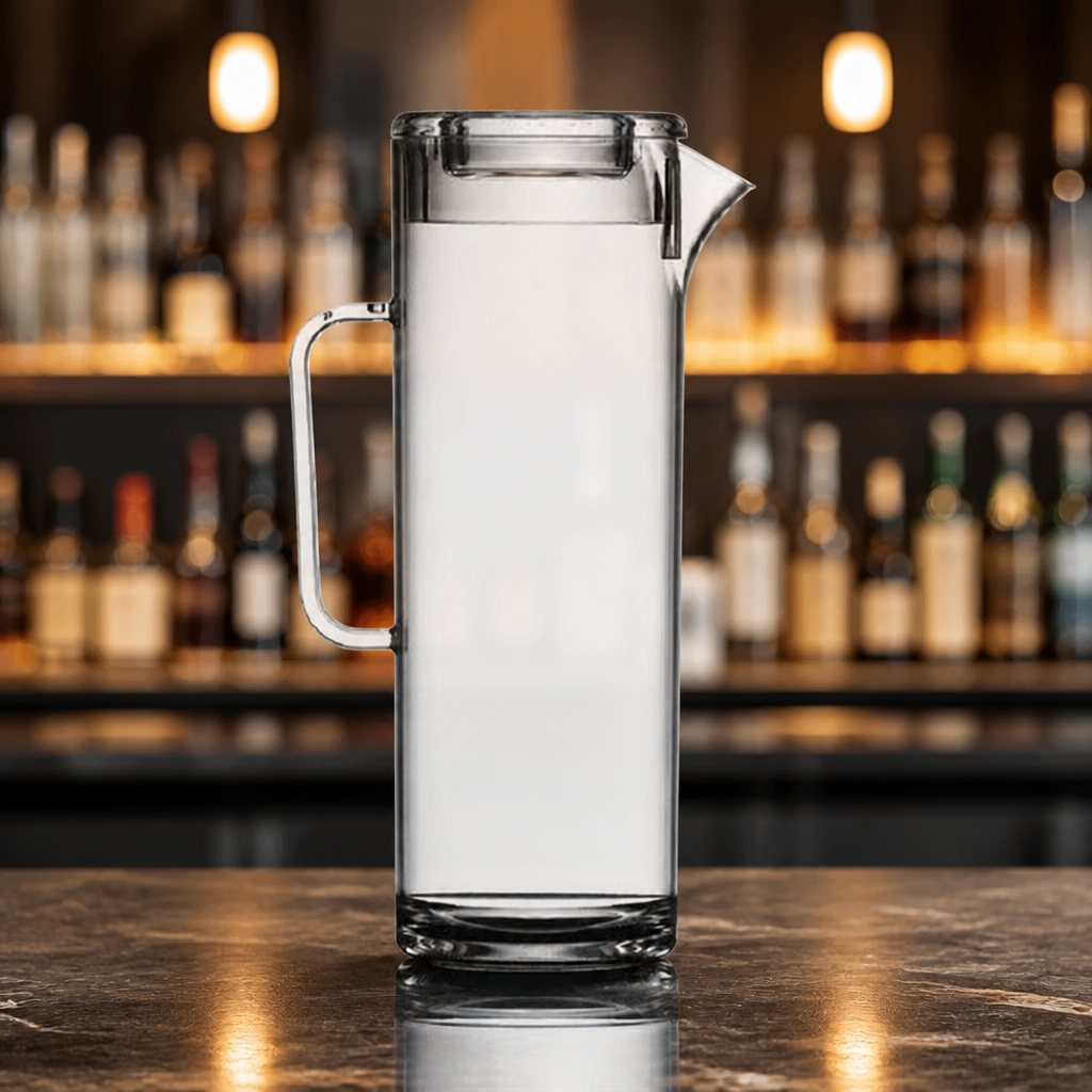 1.7L Commercial Polycarbonate Jugs with Lids - 4 Pack