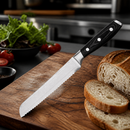 20.3cm Commercial Bread Knife with Damascus Steel Blade