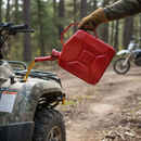 Premium Heavy Duty Red Metal Fuel Can with 5 Litre Capacity for Safe Fuel Storage