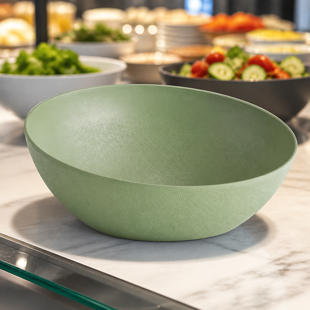 3Ltr Metal Dish Frostfire Bowl 325mm Diameter Green