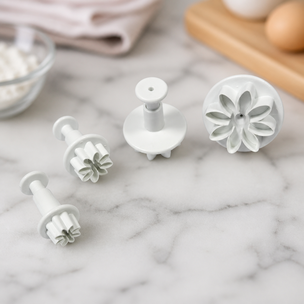 Commercial Floral Daisy Plunger Cutters Set of 4 Sizes