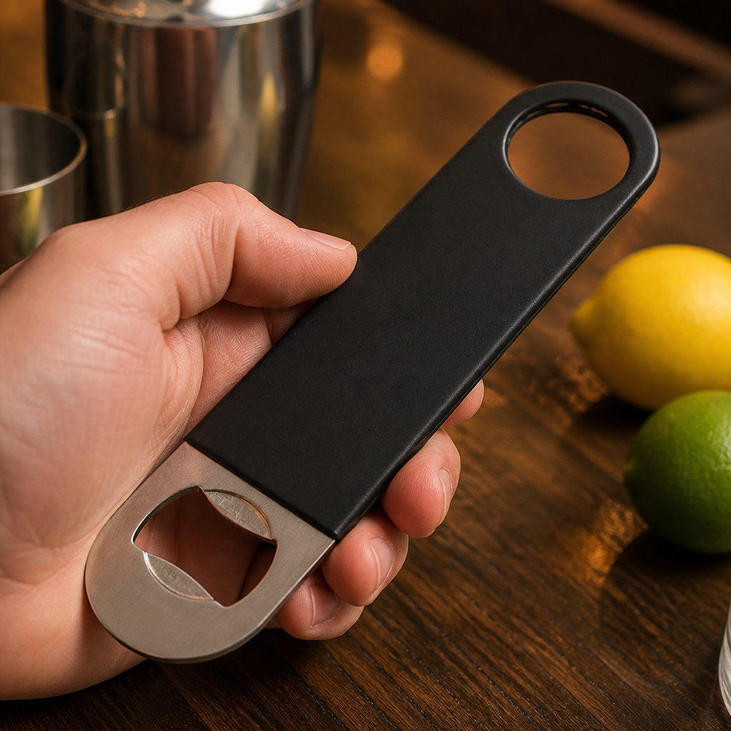 Commercial Bar Blade Bottle Opener with PVC Grip 179mm