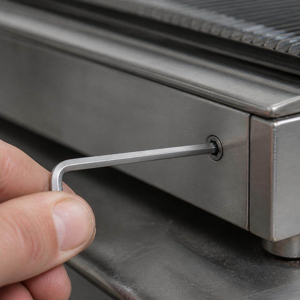 Genuine replacement Allen key for commercial contact grills