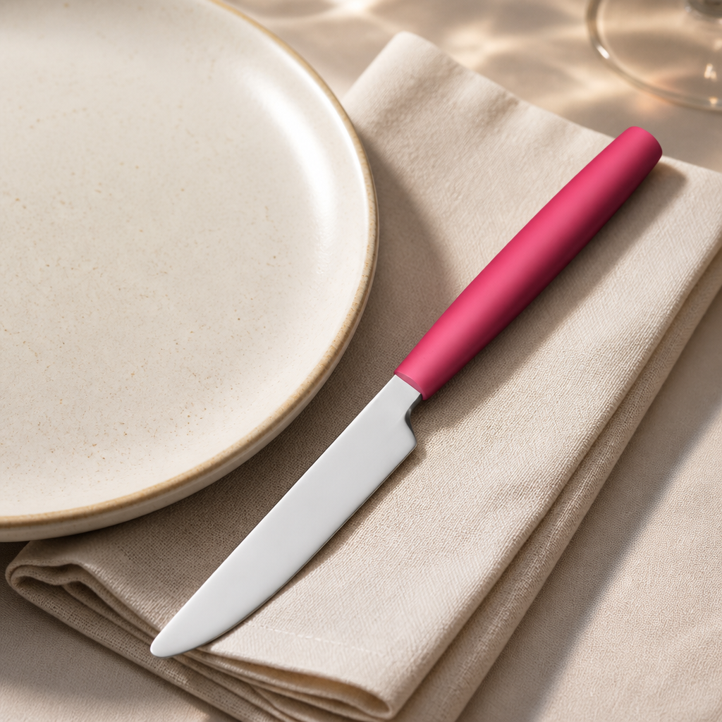 Commercial Dessert Knives Red 12 Pack 195mm Length