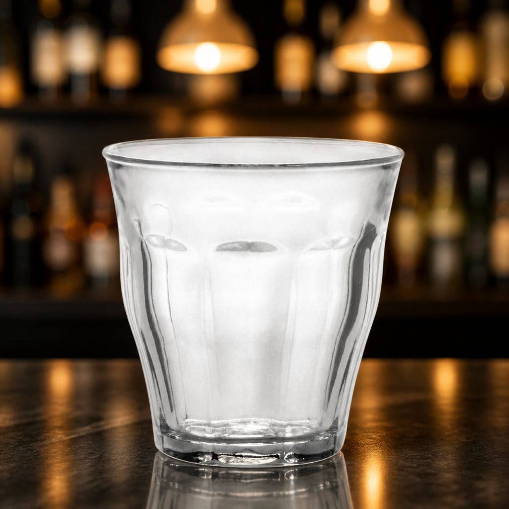 250ml clear tumblers in a 6 pack for commercial use