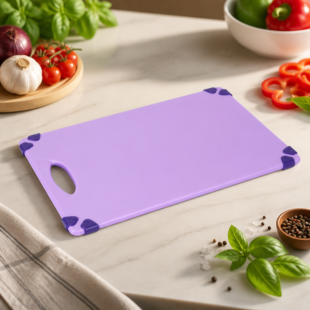 Commercial Purple Chopping Board 458x306mm for allergen prep