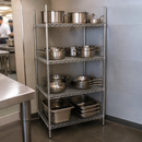 Commercial 4 Tier Wire Shelving Unit 1830x915x610mm