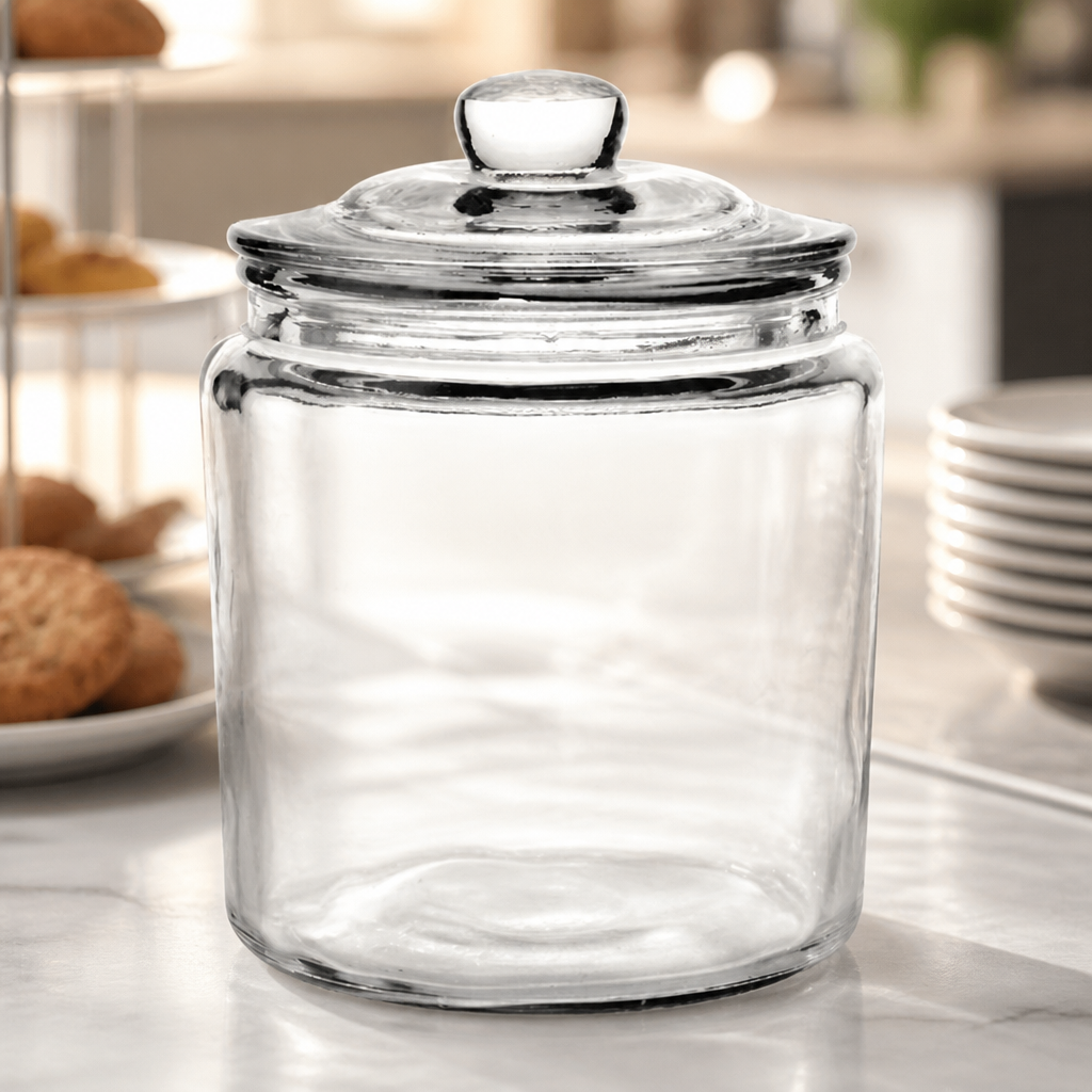 Commercial Biscotti Jar 3.8Ltr Vintage Glass Storage Container