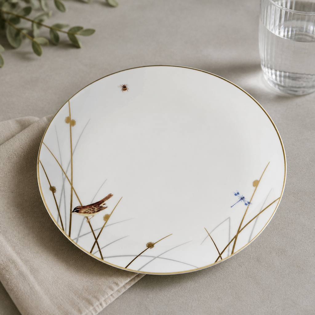 Commercial Coupe Plates 270mm - Set of 12 Durable Bone China