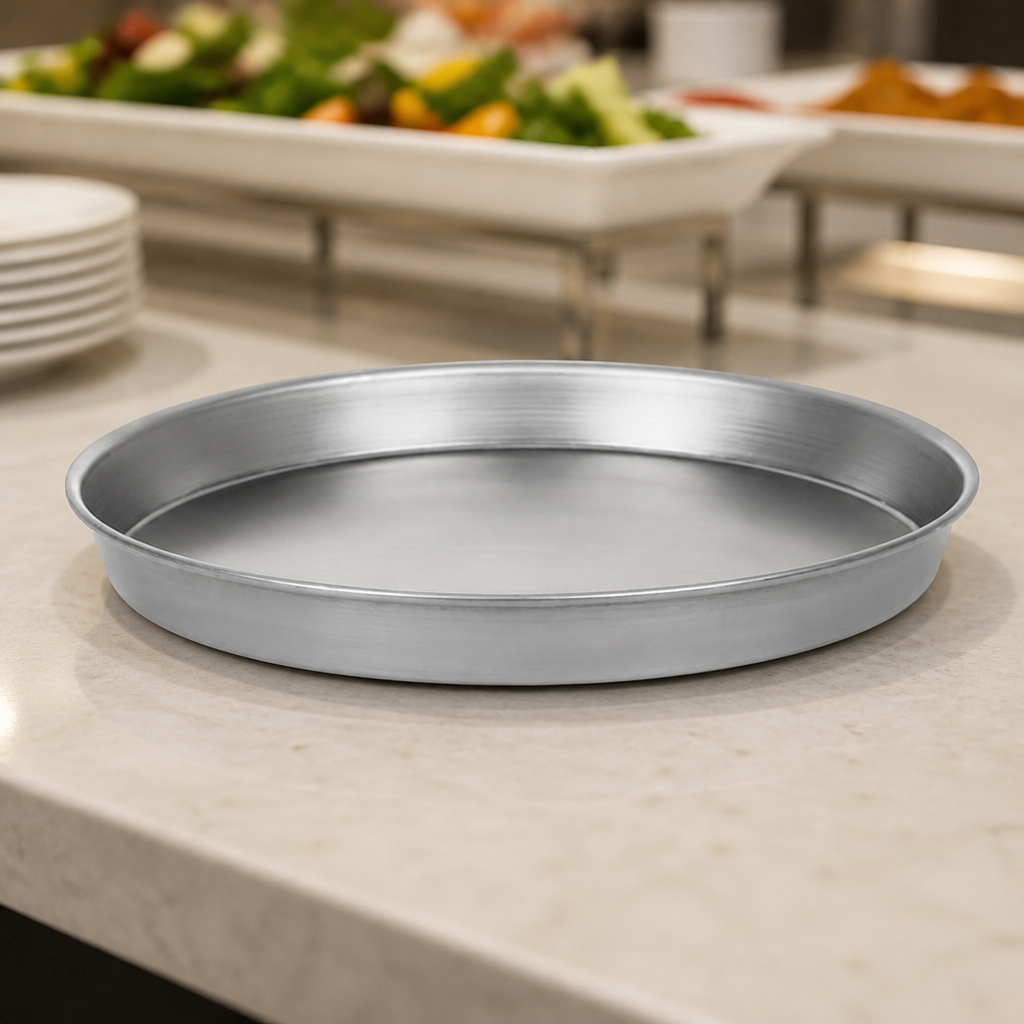 12-Inch Commercial Deep Dish Pizza Pan Non-Stick Black Iron