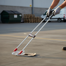 Premium Heavy Duty Litter Picker with 35-Inch Straight Handle and Reflective Elements for Enhanced Visibility