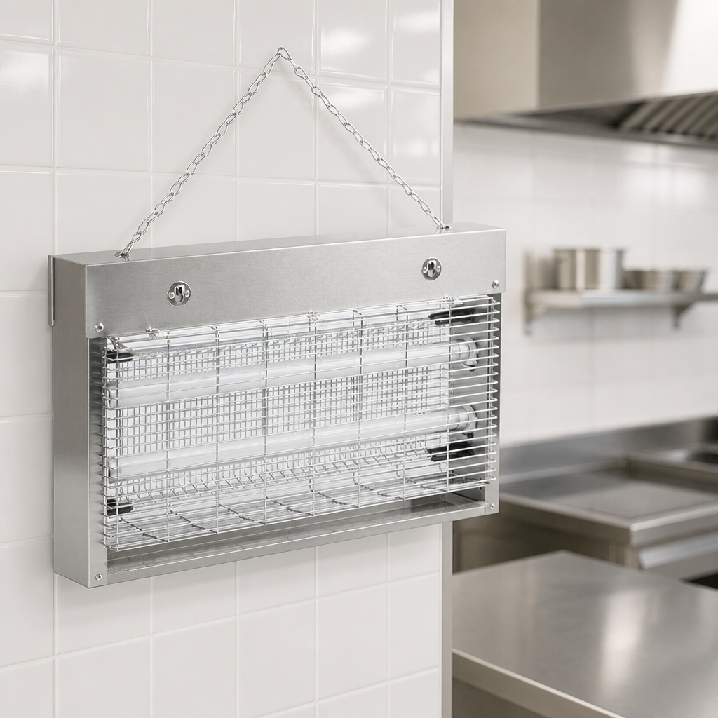 Commercial LED Fly Killer 80m² Efficient Stainless Steel