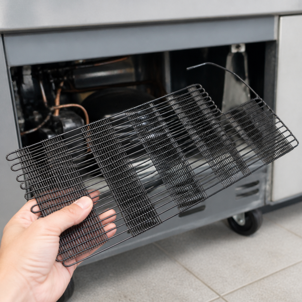 Commercial chest freezer condenser replacement part 850mm height
