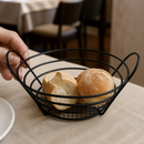 Commercial Bread Basket With Handles 203mm Rustic Presentation