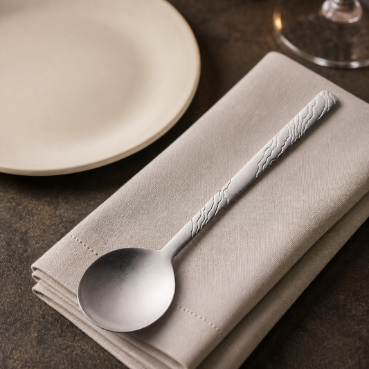Commercial Stainless Steel Soup Spoons 12 Pack Catering Cutlery