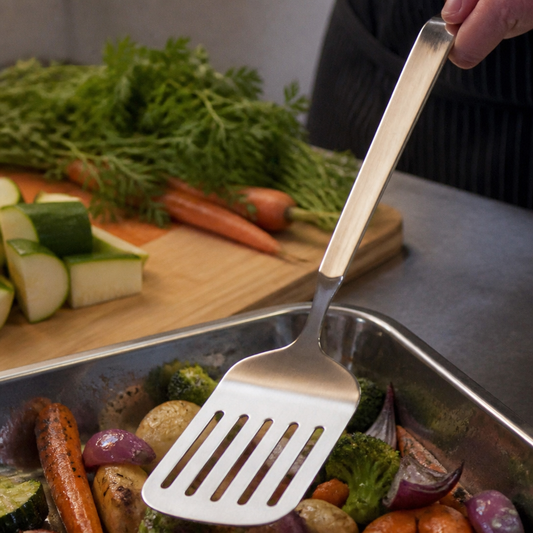 Commercial Slotted Spatula 31cm Stainless Steel Kitchen Tool