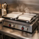 Extra Large Commercial Double Flat Plate Contact Grill