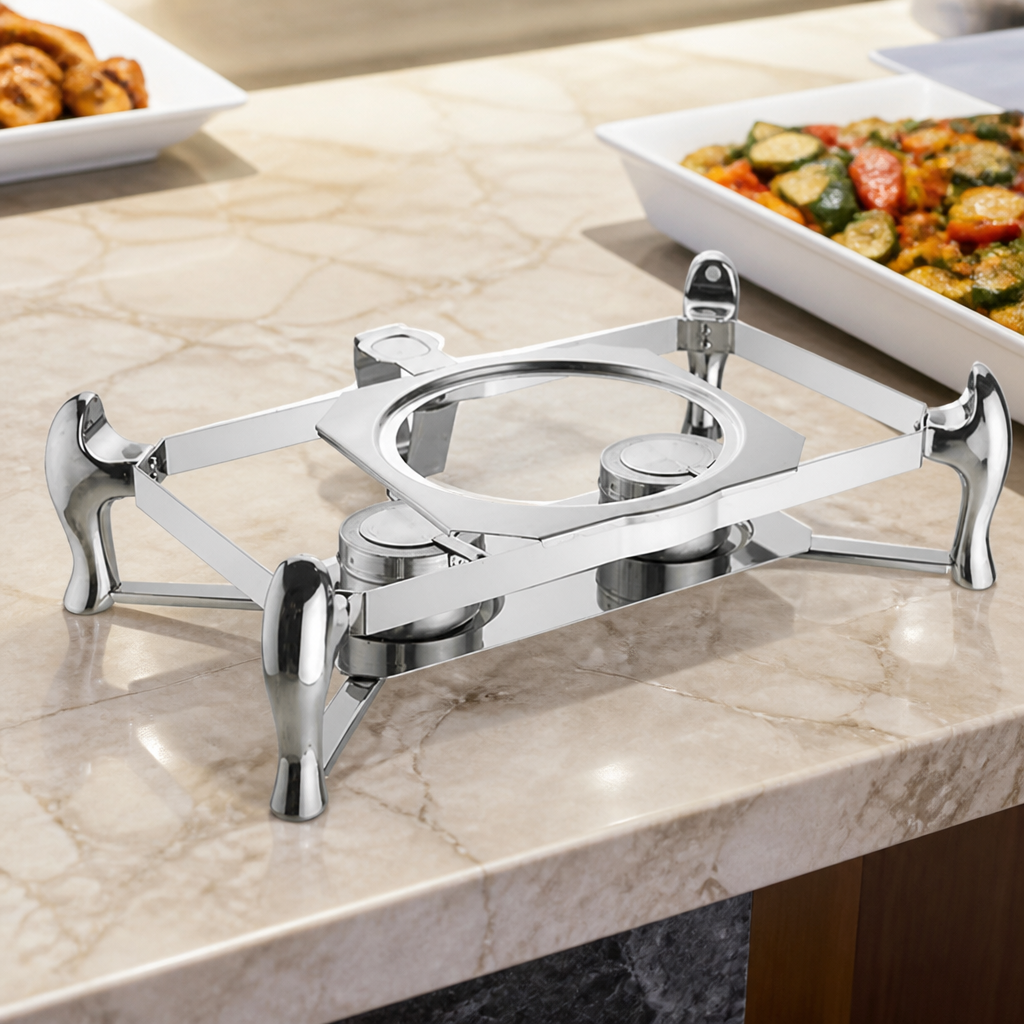 Commercial Induction Chafer 1/1 with Glass Lid Frame