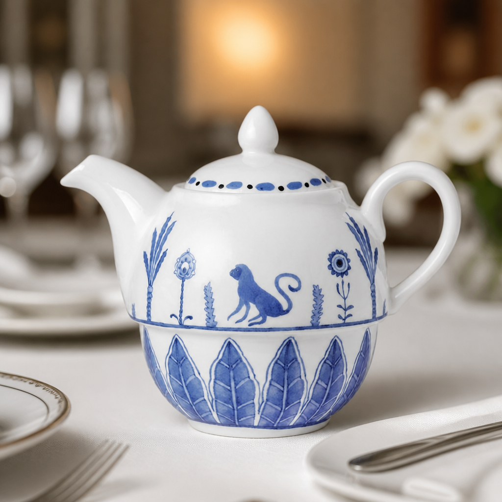 Commercial Tea For One Teapot 460ml Bone China Set of 6