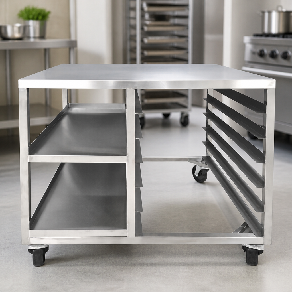 Mono Stand for Two Compact Ovens 700mm High Commercial Use