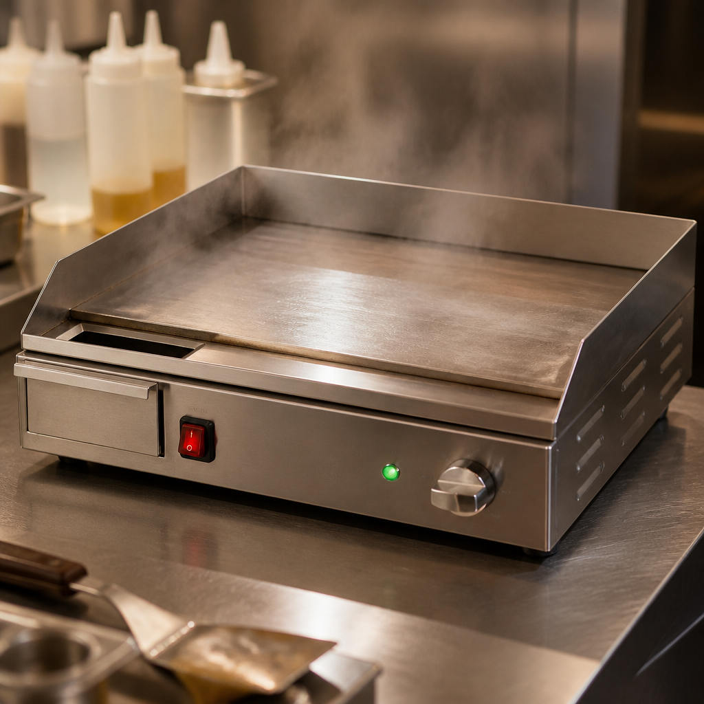 Commercial Steel Plate Electric Griddle with Temperature Control