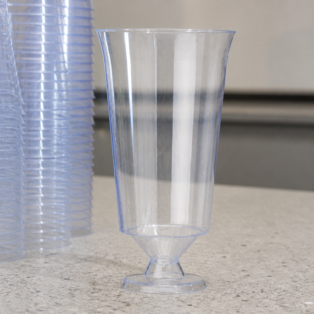 235ml Clear Disposable Wine Glasses - 300 Pack