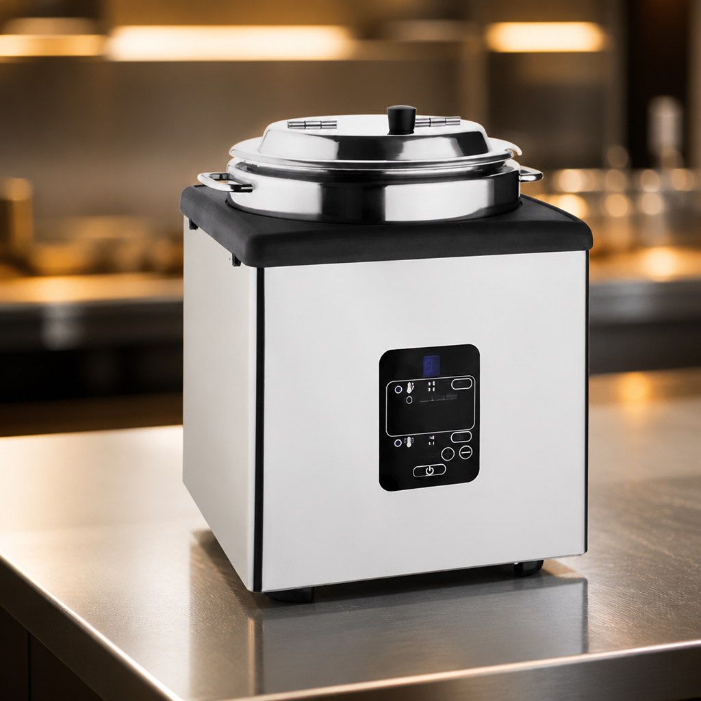 9Ltr Stainless Steel Soup Kettle and Warmer