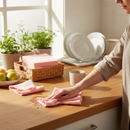 Premium Compostable Cloths - Biodegradable, HACCP Compliant, Safe for Food Service, 100% Viscose Fibres - Pack of 50