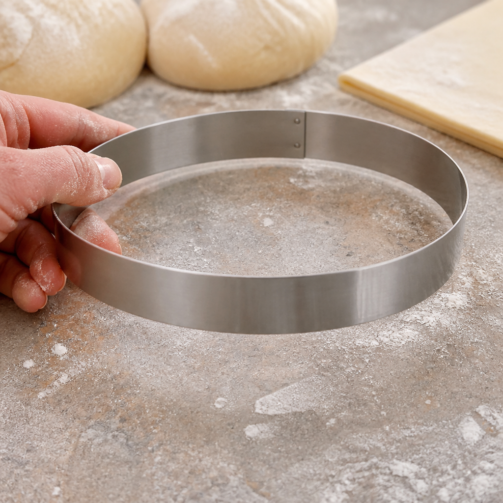 Commercial Stainless Steel Mousse Ring 50 x 240mm Plating Mould